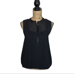 Clione Size Small Bubble Hem Sleeveless Top  Sheer Vintage Made in Korea